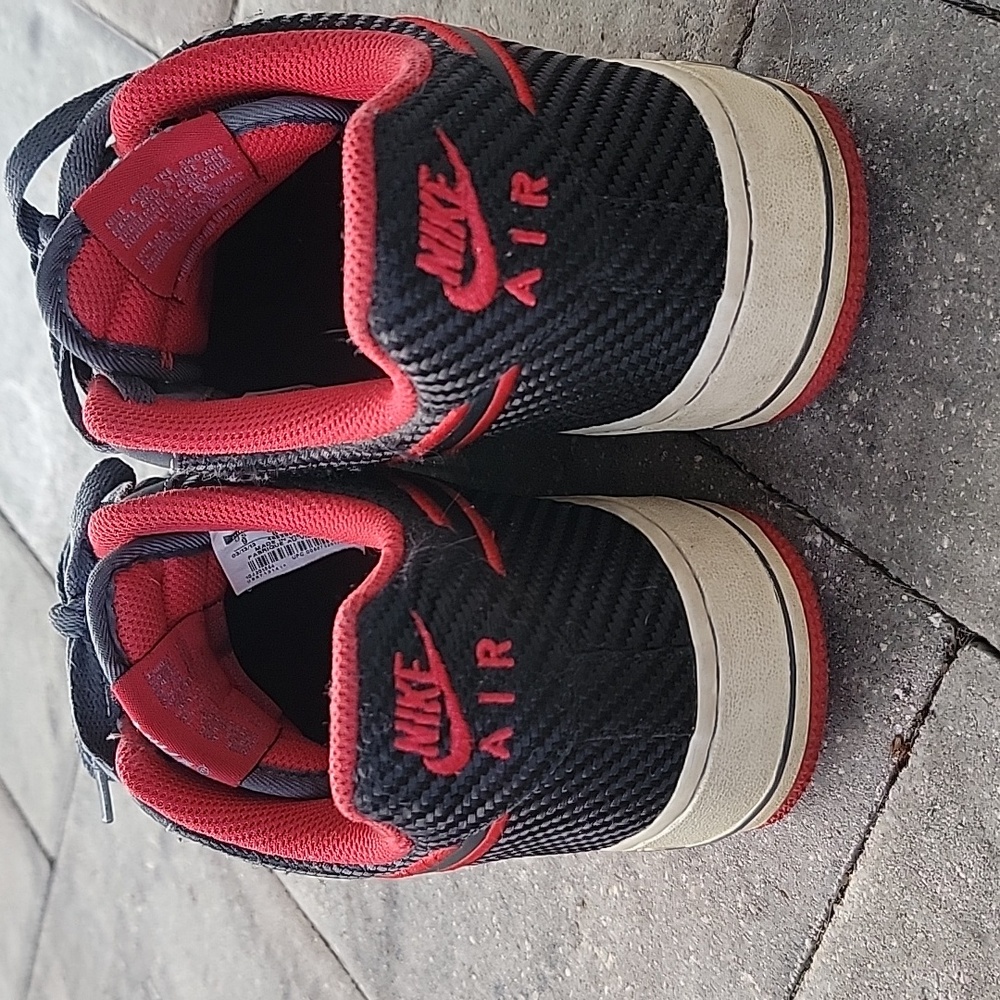 Nike Air Force 1 Low Dark Grey, Black, University Red March 2013 - Picture 3 of 7